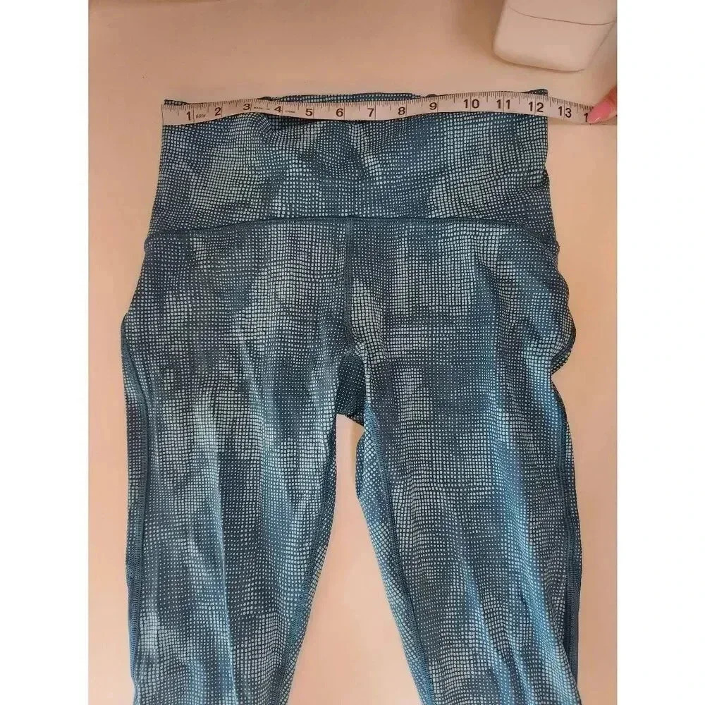 Lululemon Train Times Leggings Blue Size 6 Mid R - Picture 6 of 8
